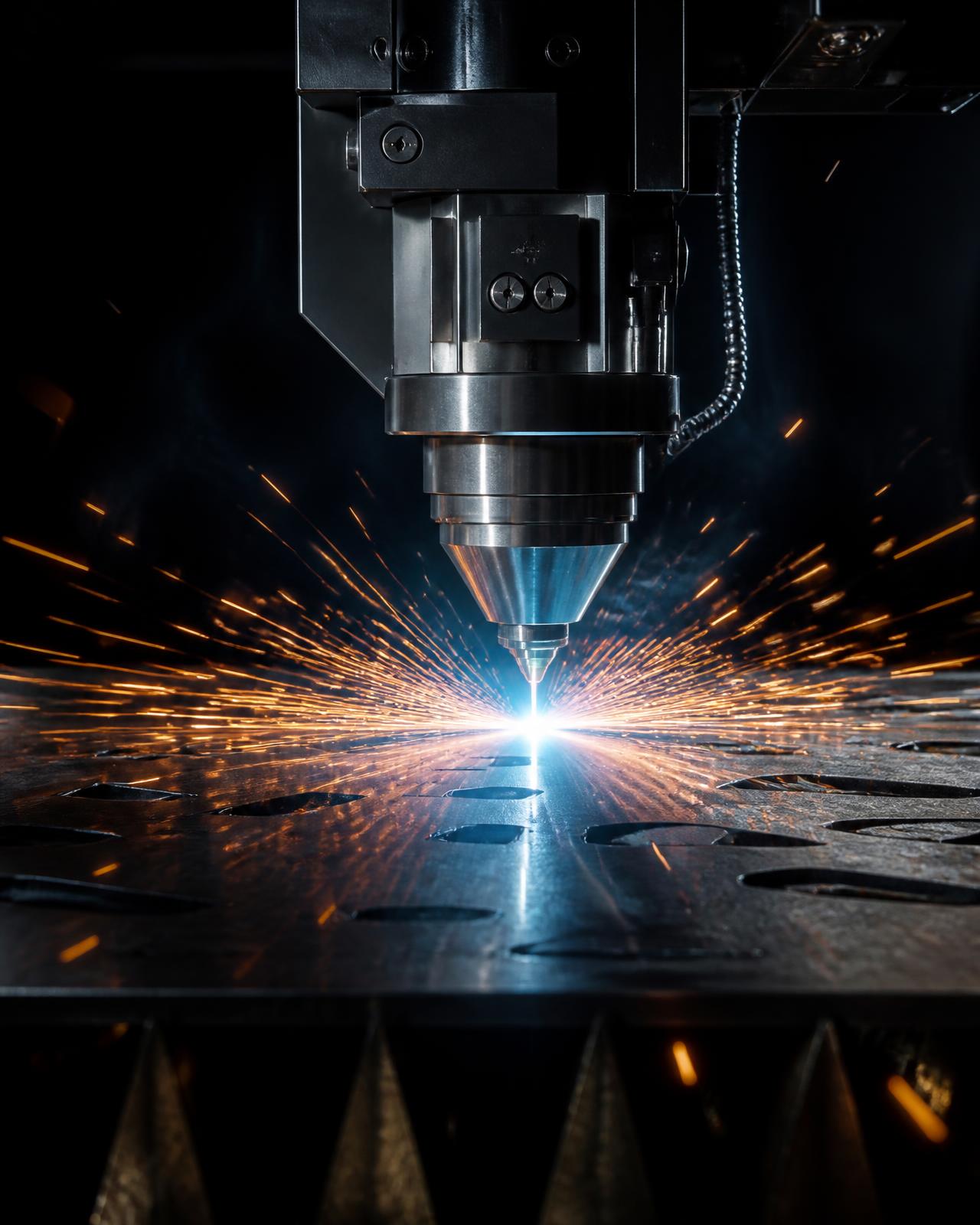 Corte a laser em chapa metálica na Fiber CNC da Focus Comunicação Visual em Valente-BA